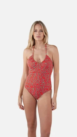 Barts Anangu V-Neck One Piece red Clearance