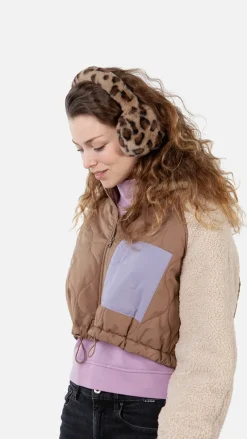 Barts Big Fur Earmuffs print brown