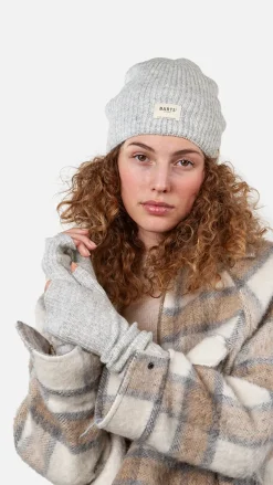 Barts Darty Fingerless Gloves heather grey New