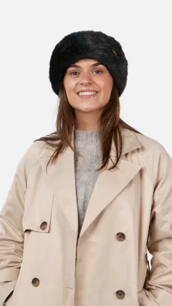 Barts Fur Cable Bandhat black Clearance