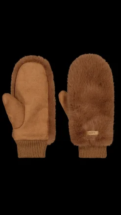 Barts Fur Mitts brown Sale