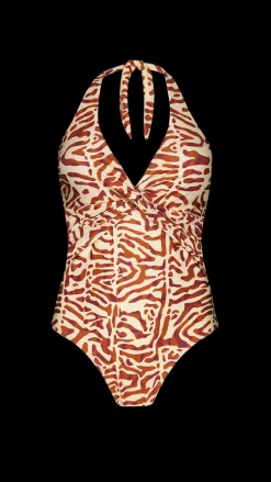 Barts Nunba Halter Shaping One Piece sand