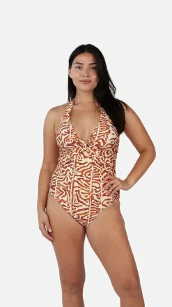 Barts Nunba Halter Shaping One Piece sand