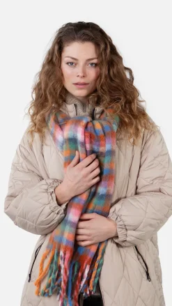 Barts Plaity Scarf pink Clearance