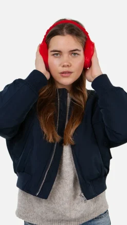 Barts Plush Earmuffs red New