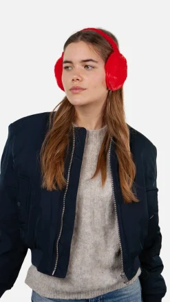 Barts Plush Earmuffs red New