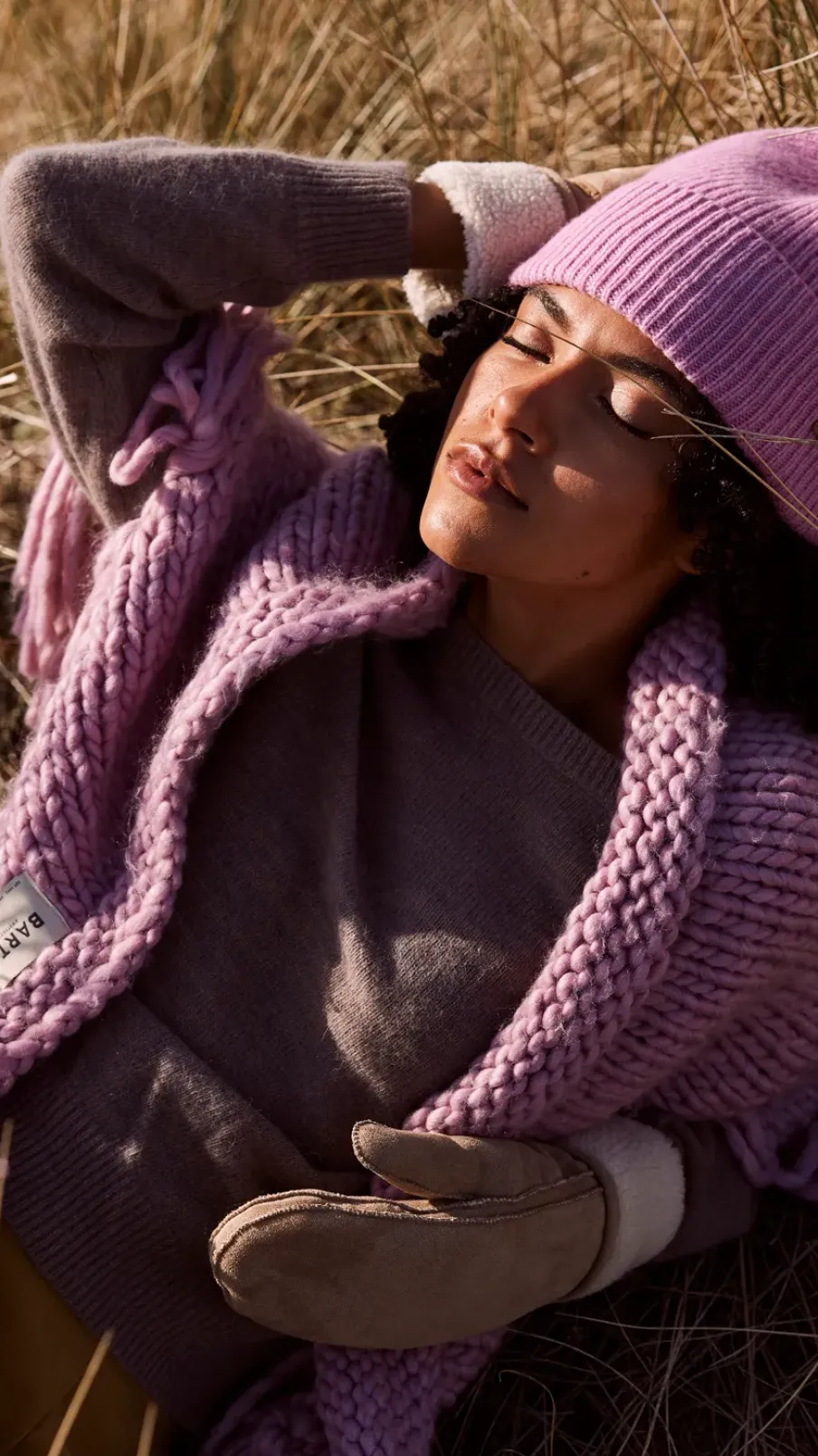 Barts Sujee Scarf mauve Hot