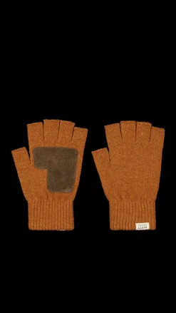 Barts Vidat Fingerless Gloves rust Best